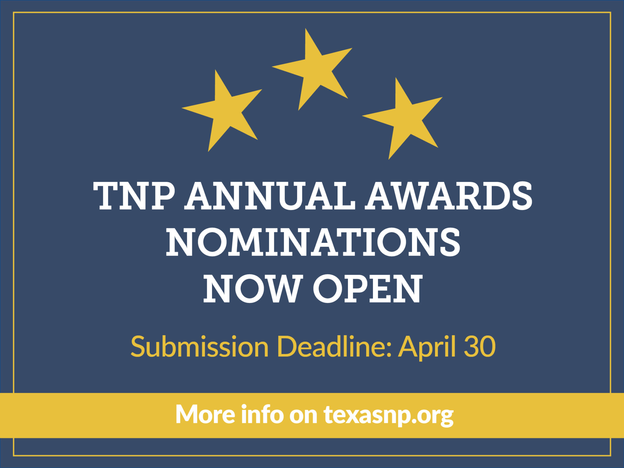 Now Open: Submit Your TNP Award Nominations - Texas Nurse Practitioners